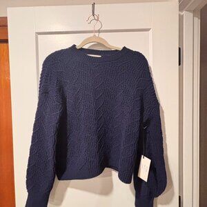 B My Story | Navy Blue Knit Sweater | Sz: M | New w/ Tags